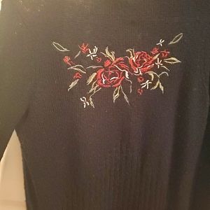 Black rose sweater
